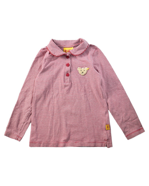 A Red Long Sleeve Tops from Steiff in size 5T for neutral. (Front View)