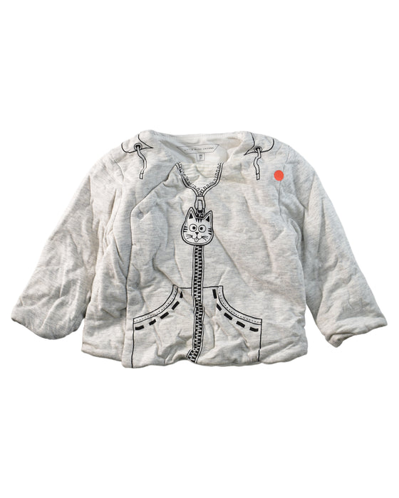 A Grey Lightweight Jackets from Little Marc Jacobs in size 6-12M for neutral. (Front View)