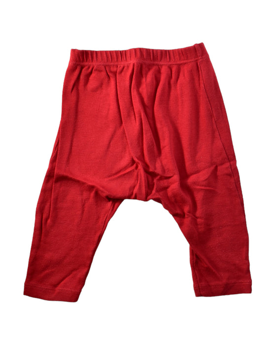 A Red Leggings from Petit Bateau in size 3-6M for girl. (Back View)