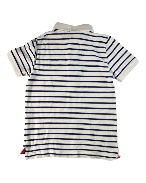 A Navy Short Sleeve Polos from Boden in size 6T for boy. (Back View)