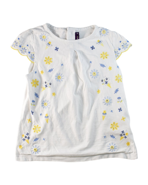A White Short Sleeve Tops from Sergent Major in size 4T for girl. (Front View)