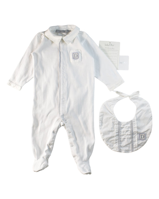 A White Gift Sets from Dior in size 3-6M for neutral. (Front View)