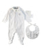 A White Gift Sets from Dior in size 3-6M for neutral. (Front View)