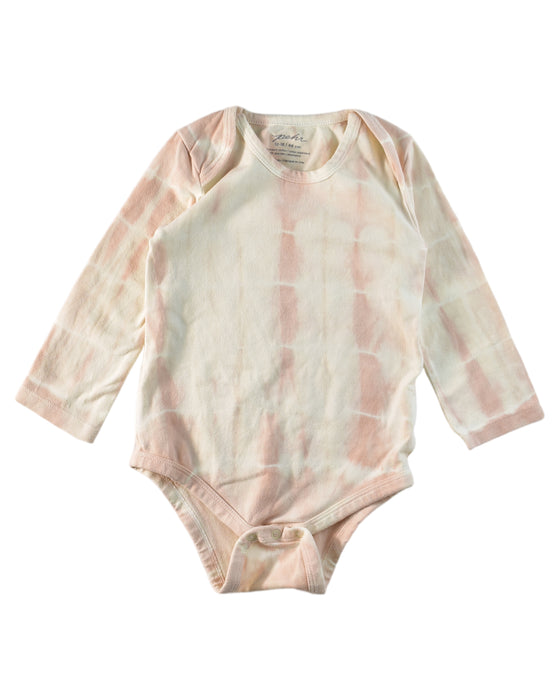 A Pink Long Sleeve Bodysuits from Pehr in size 12-18M for girl. (Front View)