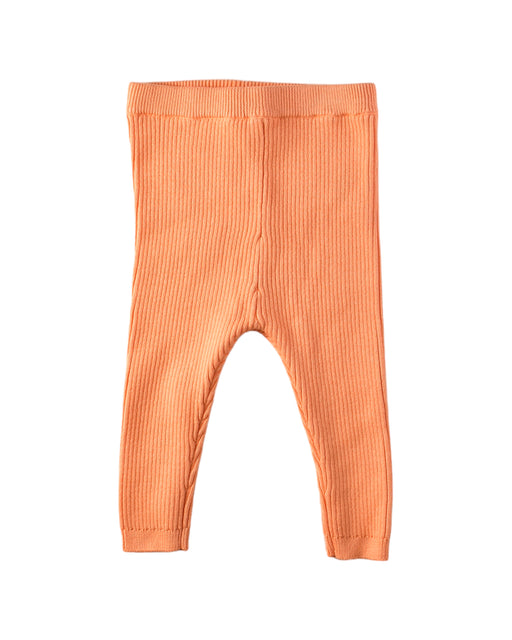 A Orange Leggings from Seed in size 3-6M for girl. (Front View)