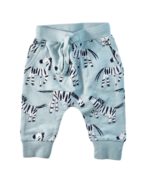 A Blue Sweatpants from Seed in size 0-3M for boy. (Front View)