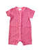 A Pink Short Sleeve Rompers from maxomorra in size 3-6M for girl. (Front View)