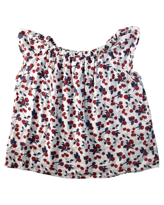 A Red Short Sleeve Tops from Bonpoint in size 6T for girl. (Back View)