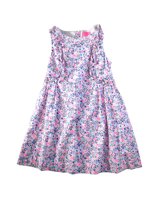 A White Sleeveless Dresses from Lilly Pulitzer in size 10Y for girl. (Front View)