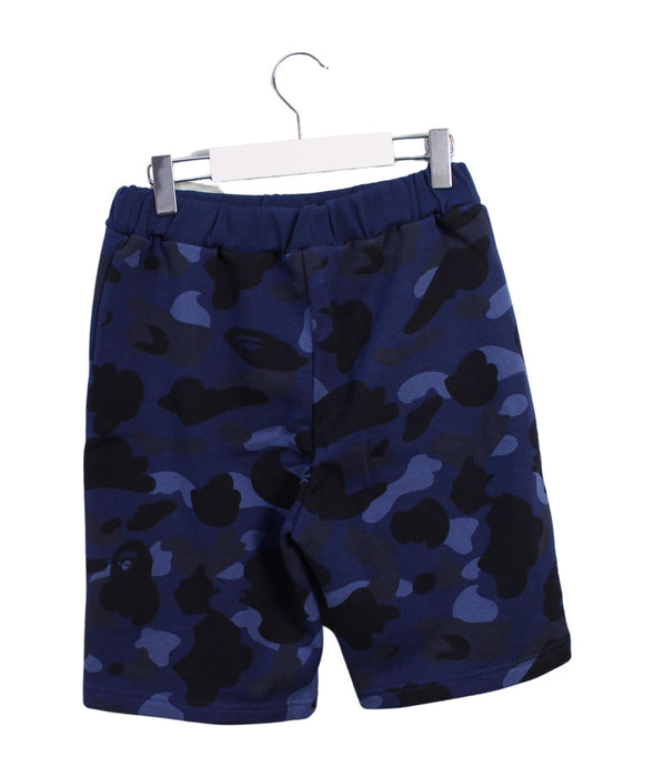 A Blue Shorts from BAPE KIDS in size 7Y for boy. (Back View)