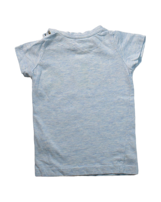 A Blue Short Sleeve T Shirts from Seed in size 0-3M for neutral. (Back View)