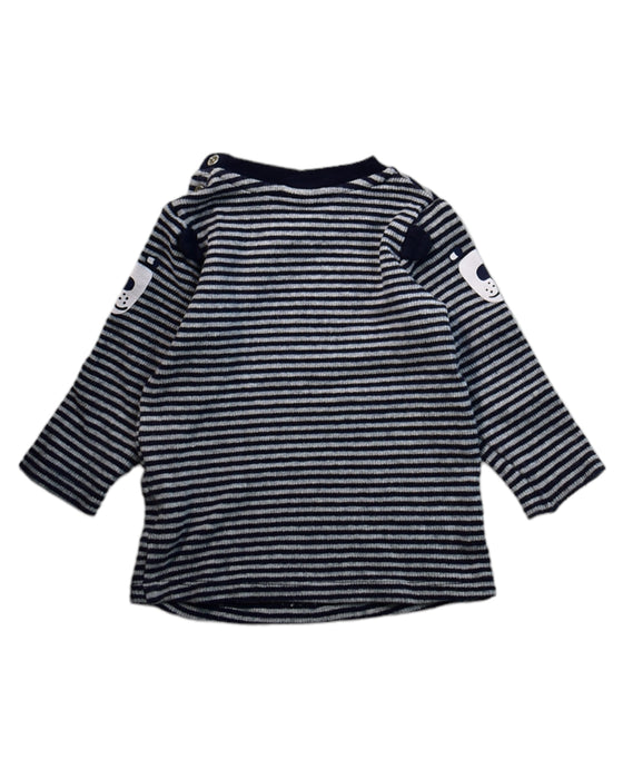 A Black Long Sleeve Tops from Seed in size 3-6M for neutral. (Back View)