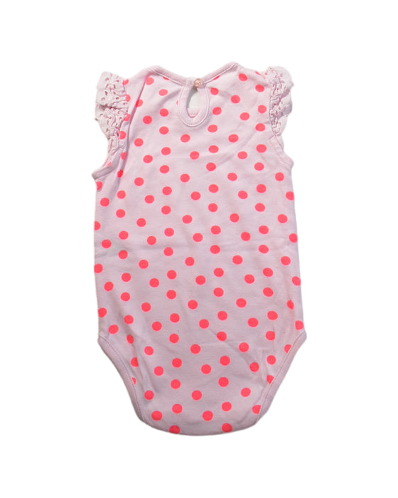 A Pink Long Sleeve Bodysuits from Seed in size 3-6M for girl. (Back View)