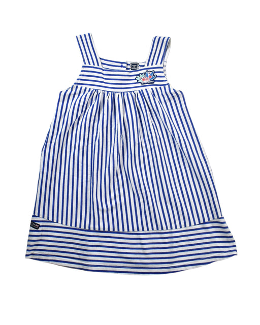 A Navy Sleeveless Dresses from Terre De Marins in size 5T for girl. (Front View)