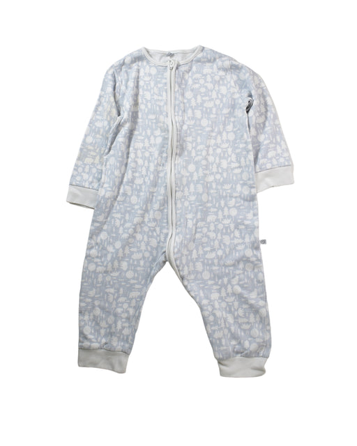 A Grey Onesies from Mori in size 18-24M for neutral. (Front View)