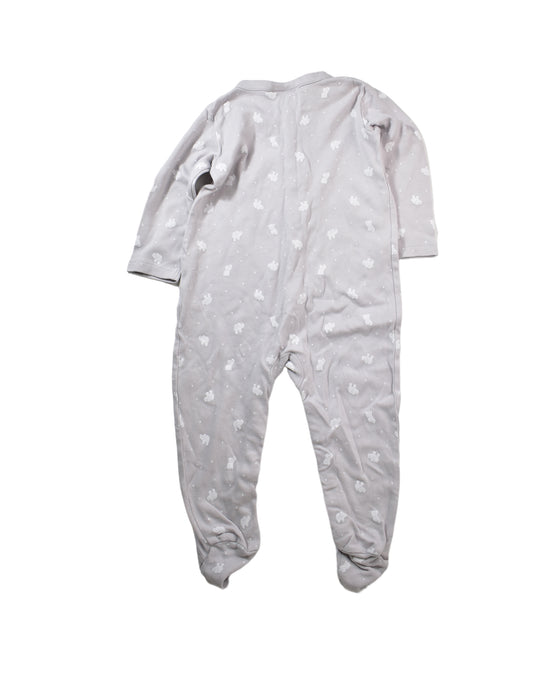 A Grey Onesies from The Little White Company in size 18-24M for neutral. (Back View)