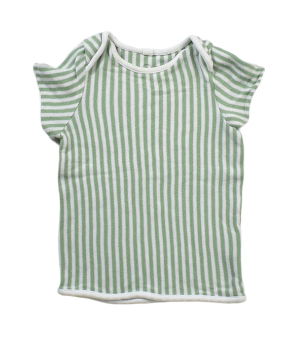 A Green Short Sleeve T Shirts from Mori in size 3-6M for neutral. (Front View)