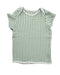 A Green Short Sleeve T Shirts from Mori in size 3-6M for neutral. (Front View)