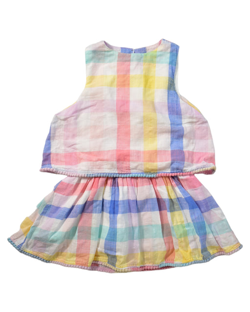 A Multicolour Sleeveless Dresses from Seed in size 2T for girl. (Front View)