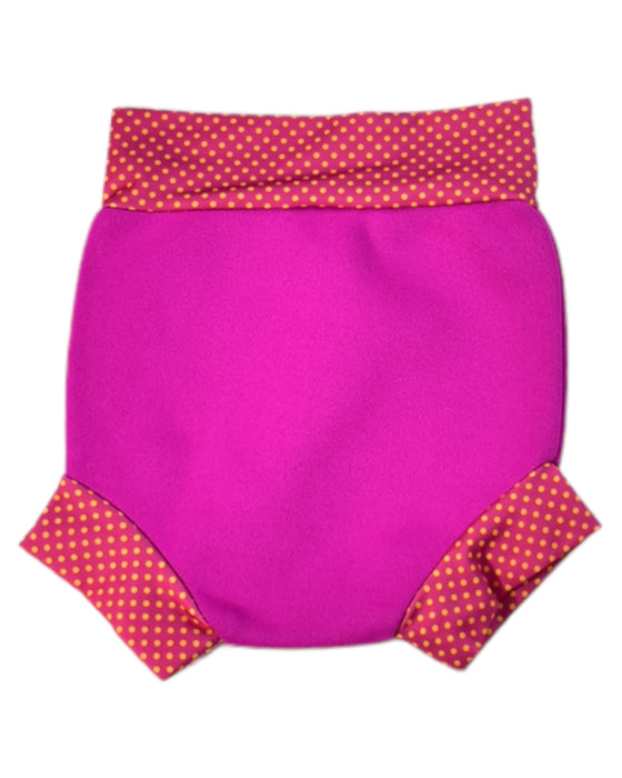 A Pink Swim Diapers from Splash About in size S for girl. (Back View)