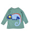 A Green Long Sleeve Tops from Seed in size 3-6M for boy. (Front View)