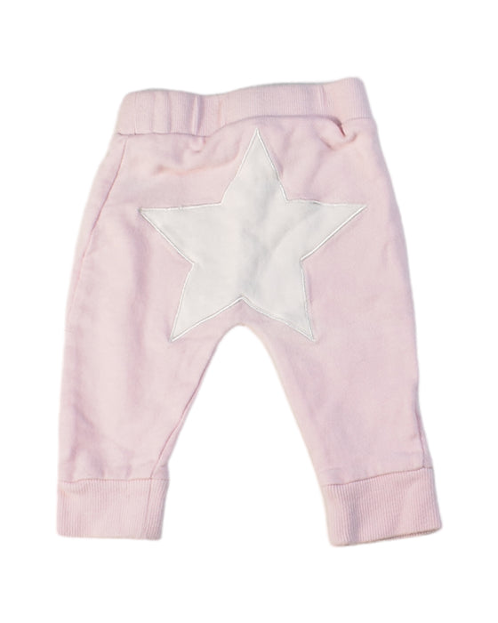A Pink Sweatpants from Seed in size 0-3M for girl. (Back View)