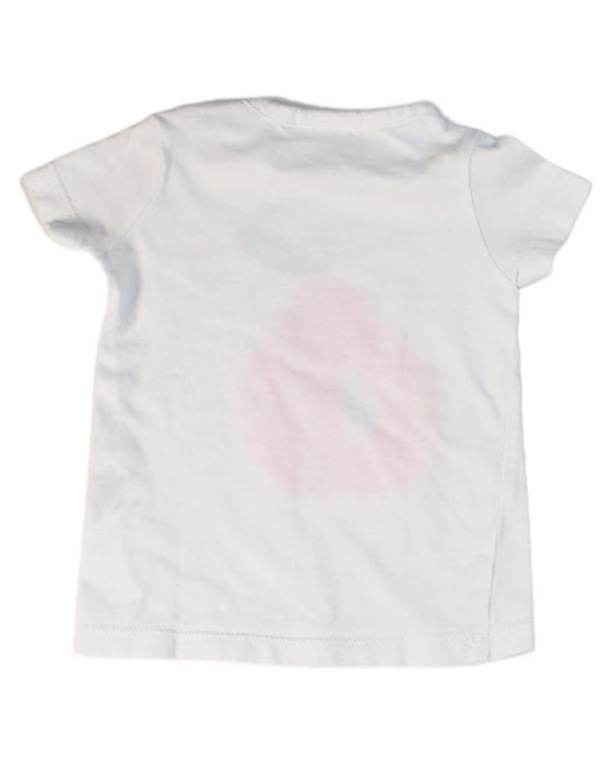 A White Short Sleeve T Shirts from Seed in size 0-3M for girl. (Back View)