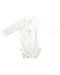 A White Long Sleeve Bodysuits from Petit Bateau in size 0-3M for neutral. (Front View)