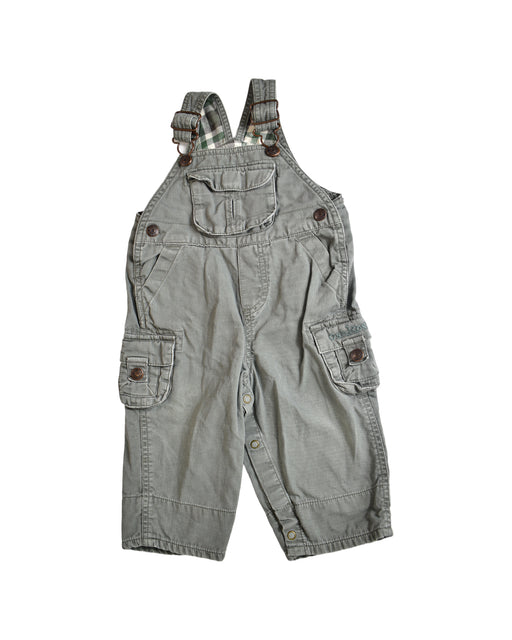 A Grey Long Overalls from Retykle in size 6-12M for neutral. (Front View)