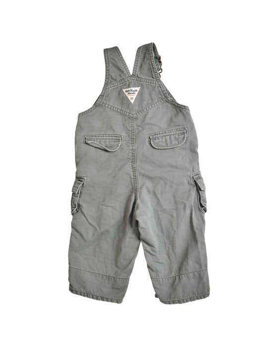 A Grey Long Overalls from Retykle in size 6-12M for neutral. (Back View)
