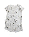 A Grey Short Sleeve Rompers from Le Petit Society in size 3-6M for boy. (Front View)