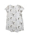 A Grey Short Sleeve Rompers from Le Petit Society in size 3-6M for boy. (Back View)
