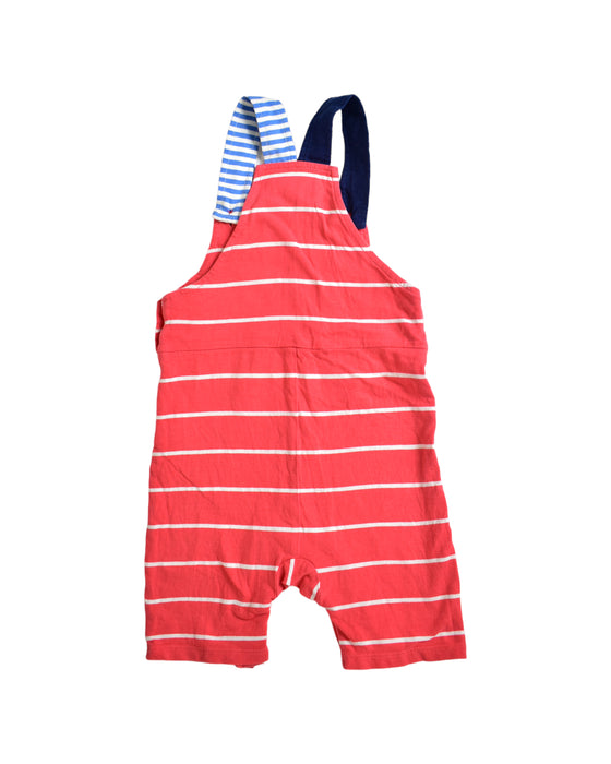 A Red Long Overalls from Joules in size 6-12M for boy. (Back View)