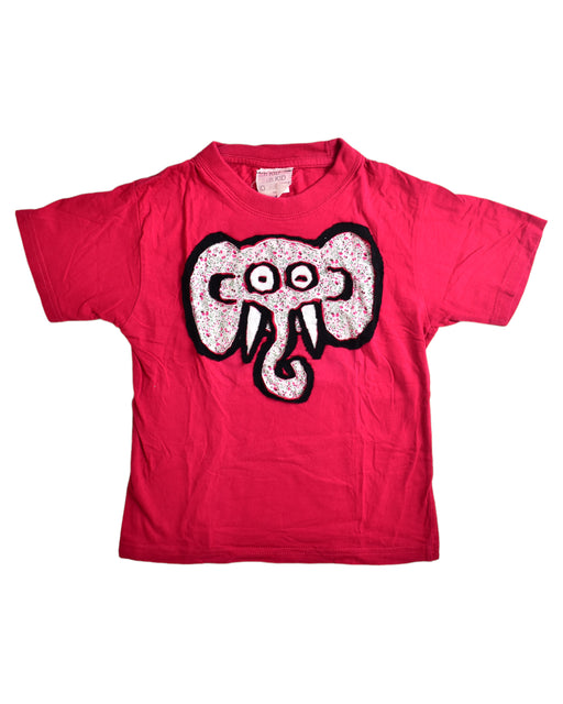 A Red Short Sleeve T Shirts from AAh Kid in size 6T for neutral. (Front View)