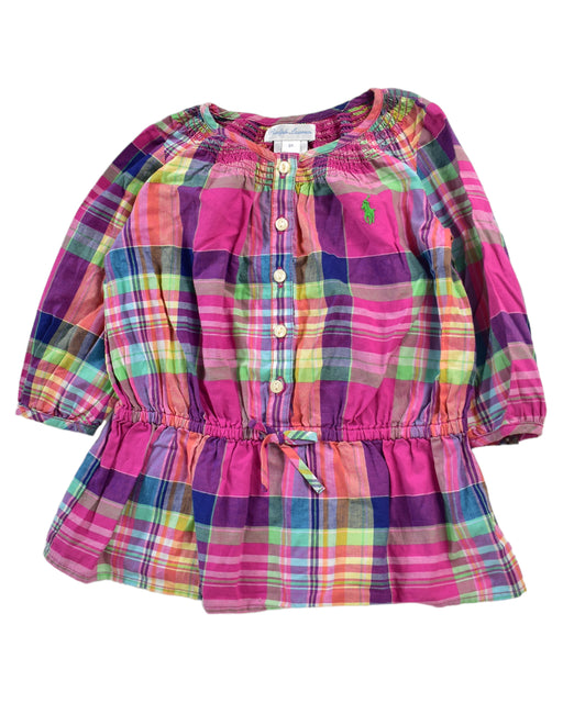 A Multicolour Long Sleeve Dresses from Ralph Lauren in size 3-6M for girl. (Front View)