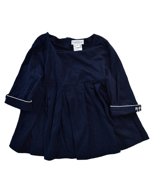 A Navy Long Sleeve Dresses from Ralph Lauren in size 12-18M for girl. (Front View)