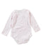 A Pink Long Sleeve Bodysuits from Dolce & Gabbana in size 6-12M for girl. (Back View)