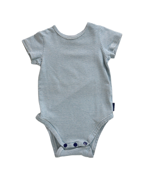 A White Rompers from Pappe in size 18-24M for boy. (Front View)