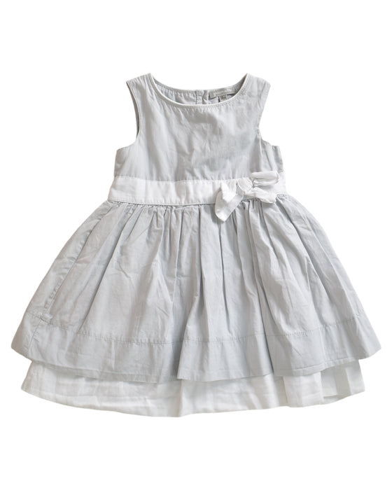 A Grey Sleeveless Dresses from Grain de Blé in size 12-18M for girl. (Front View)