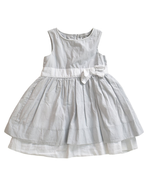 A Grey Sleeveless Dresses from Grain de Blé in size 12-18M for girl. (Front View)