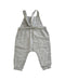 A Grey Long Overalls from Seed in size 0-3M for neutral. (Back View)