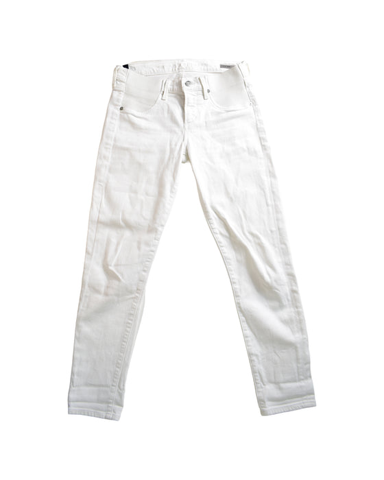 A White Jeans from Citizens of Humanity in size S for maternity. (Front View)
