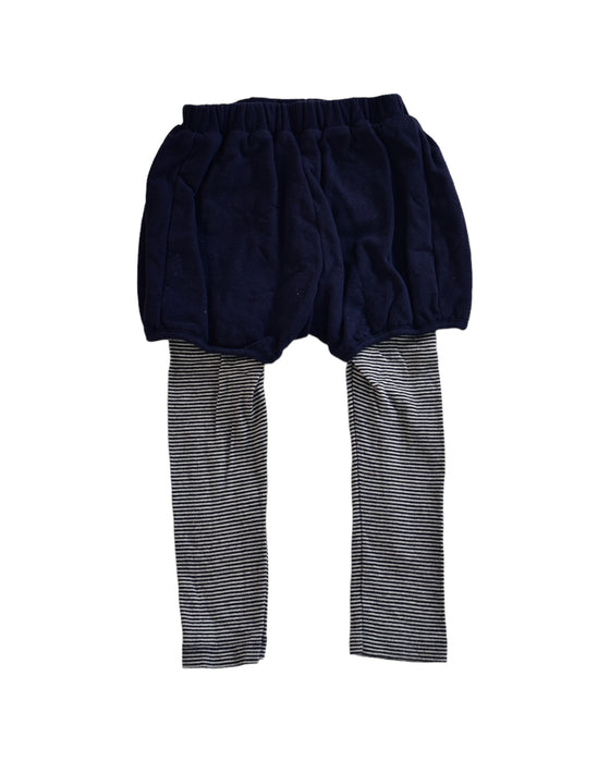 A Blue Shorts from Petit Bateau in size 18-24M for girl. (Back View)