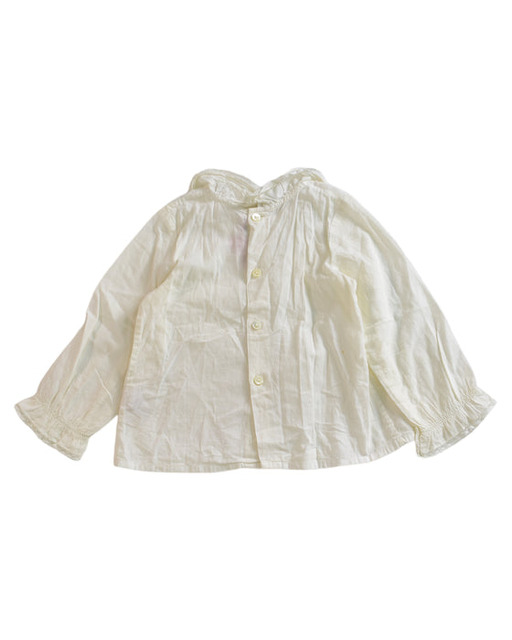 A White Long Sleeve Tops from Bonpoint in size 6-12M for girl. (Back View)