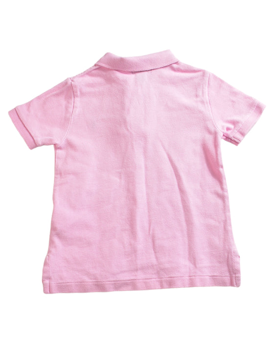A Pink Short Sleeve Polos from Polo Ralph Lauren in size 4T for boy. (Back View)
