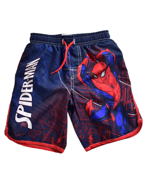 A Red Shorts from Marvel in size 6T for boy. (Front View)