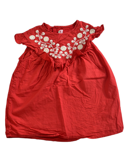 A Red Short Sleeve Tops from Bonpoint in size 4T for girl. (Front View)