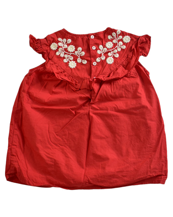 A Red Short Sleeve Tops from Bonpoint in size 4T for girl. (Back View)