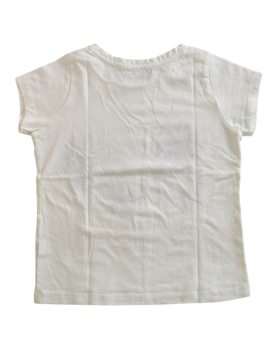 A White Short Sleeve T Shirts from Bonpoint in size 4T for girl. (Back View)