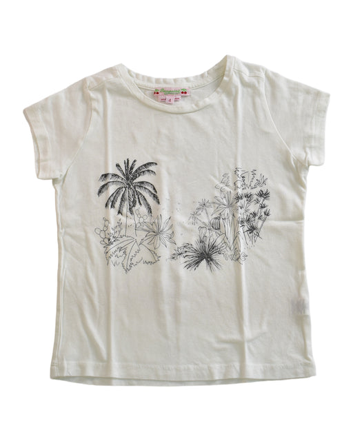A White Short Sleeve T Shirts from Bonpoint in size 4T for girl. (Front View)
